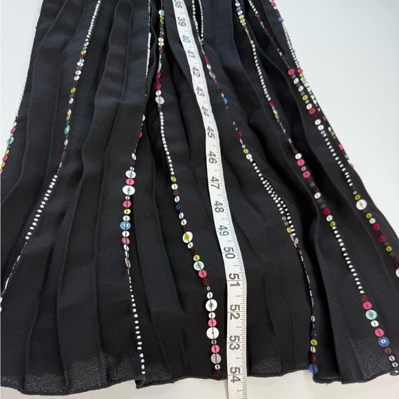 NWT Farm Rio V Neck Sequins Slip Maxi Dress Women Size M In Black Sleeveless - Picture 8 of 17